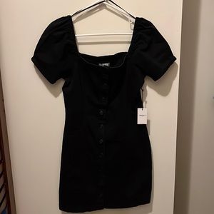 Forever 21 , black denim dress , large , never worn
